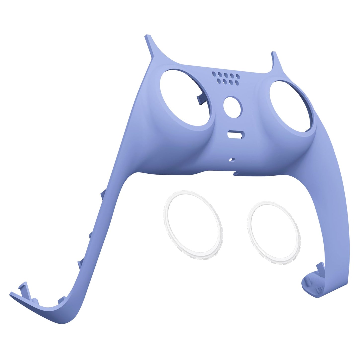 eXtremeRate Light Violet Decorative Trim Shell Compatible with p s 5 Controller  DIY Replacement Clip Shell  Custom Plates Cover Compatible with p s 5 Controller with Accent Rings