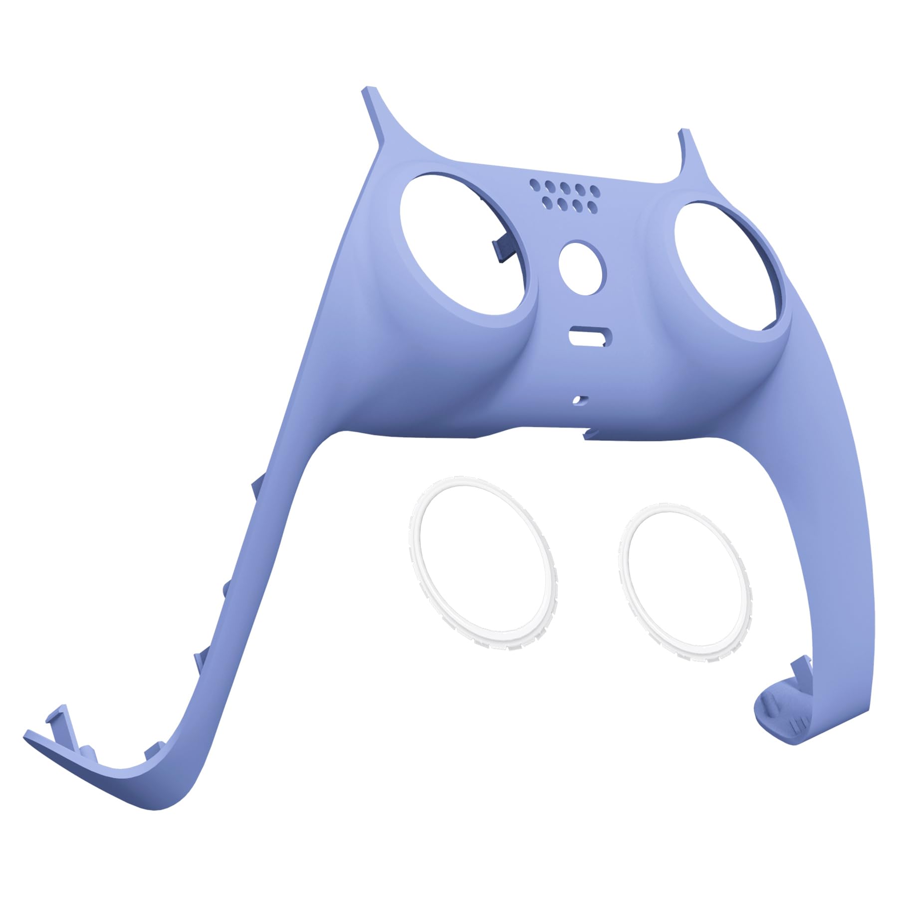 eXtremeRate Light Violet Decorative Trim Shell Compatible with p s 5 Controller  DIY Replacement Clip Shell  Custom Plates Cover Compatible with p s 5 Controller with Accent Rings