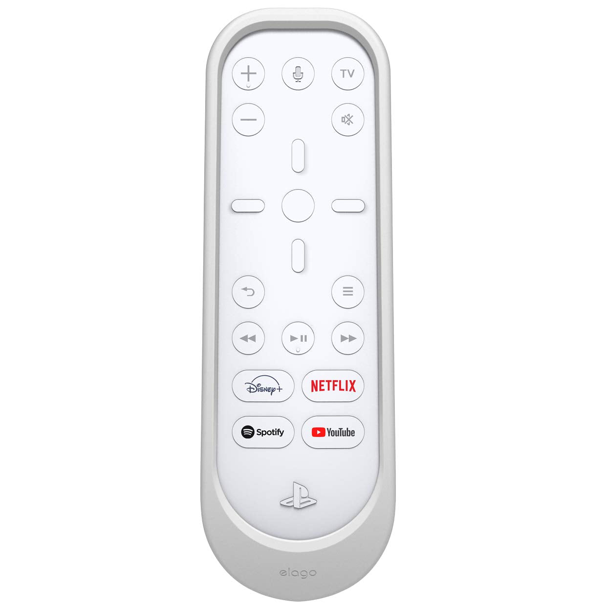elago Silicone Remote Case Compatible with PlayStation 5 Media Remote Cover [White] - Durable Silicone Construction  Slim and Ergonomic Design  Drop Protection