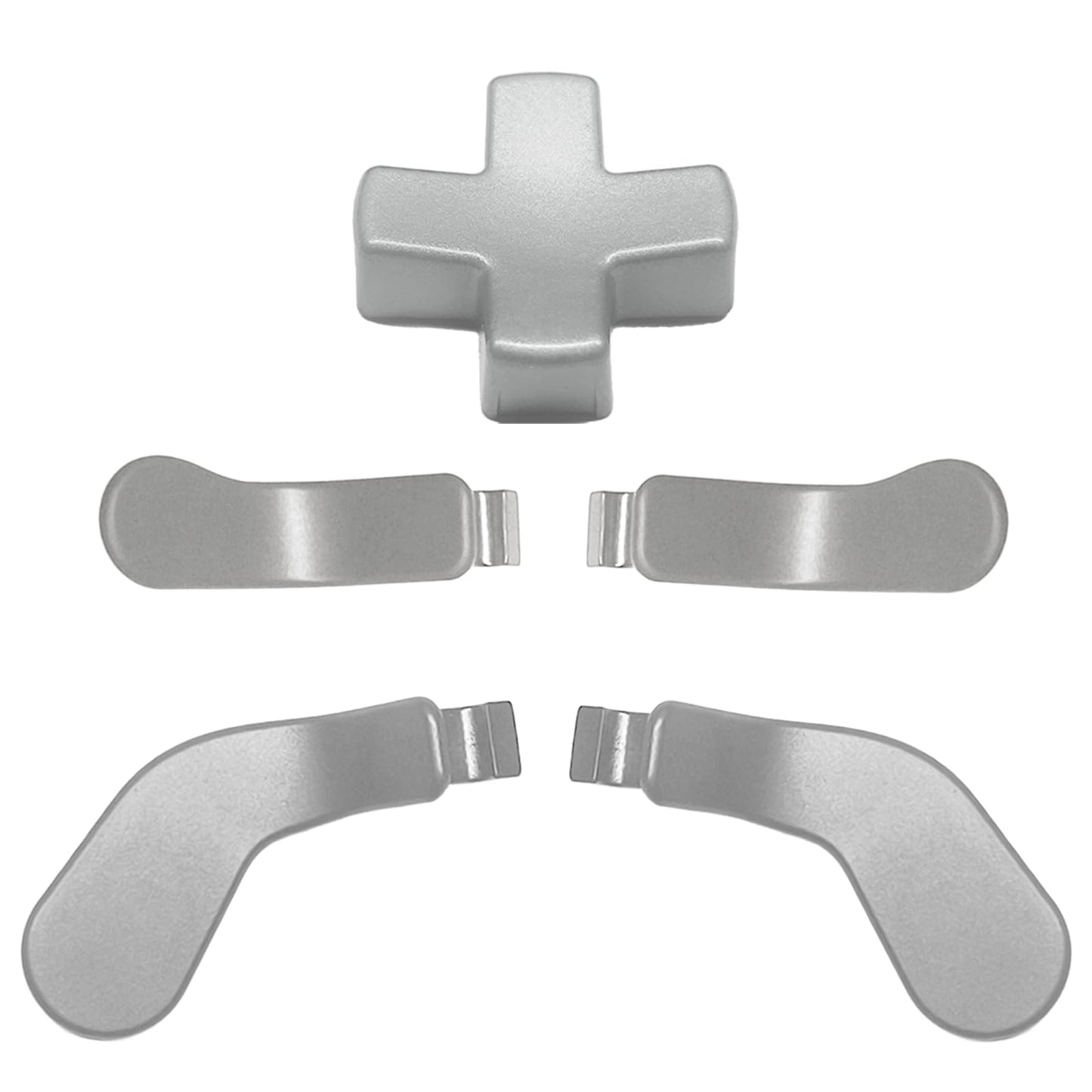 5 in 1 Metal Replacement Parts for Xbox Elite Controller Series 2 Elite Controller Paddles for Elite 2 Controller D-Pad for Elite 2 Core  Accessory Replacement Parts for Xbox Controller Elite 2(Silvery)