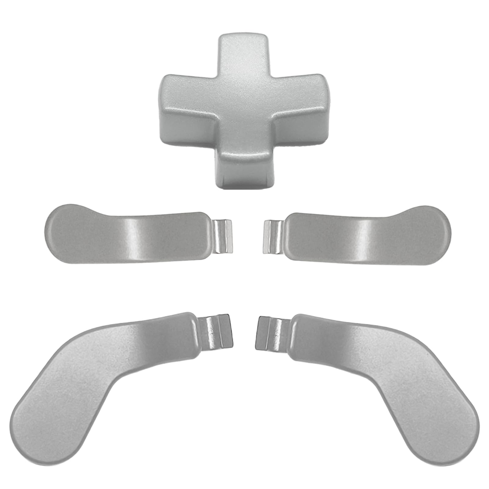 5 in 1 Metal Replacement Parts for Xbox Elite Controller Series 2 Elite Controller Paddles for Elite 2 Controller D-Pad for Elite 2 Core  Accessory Replacement Parts for Xbox Controller Elite 2(Silvery)