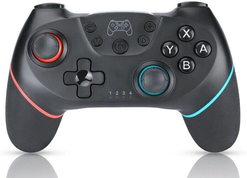 Lyyes Wireless Pro Switch Controller Joystick, 2 Pack, Black, Compatible with Switch/Lite/Switch 2, Model SW001
