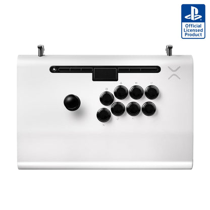 PDP Victrix Pro FS Fight Stick for PS4/PS5/PC - Durable Aluminum, Sanwa Buttons, Ergonomic, White, Model 052-008-WH