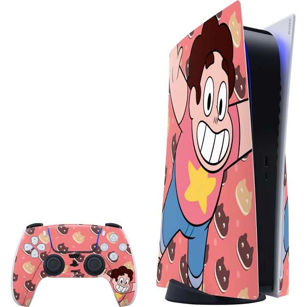 Skinit Decal Gaming Skin Compatible with PS5 Bundle - Officially Licensed Cartoon Network Steven Universe Steven Universe Free Falling Design