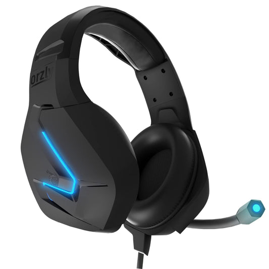 Orzly Gaming Headset for PC and Gaming Consoles PS5  PS4  Xbox Series X | S  Xbox ONE  Nintendo Switch & Google Stadia Stereo Sound with Noise Cancelling mic - Hornet RXH-20 Abyss Edition