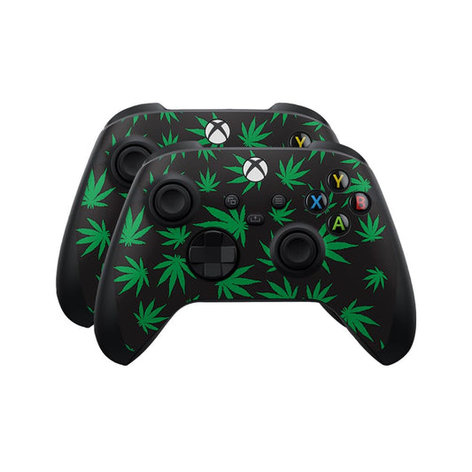 Skin Compatible with Microsoft Xbox Series X|S Controller (2 Pack) - Marijuana - Premium 3M Vinyl Protective Wrap Decal Cover - Easy to Apply | Crafted in The USA by MightySkins
