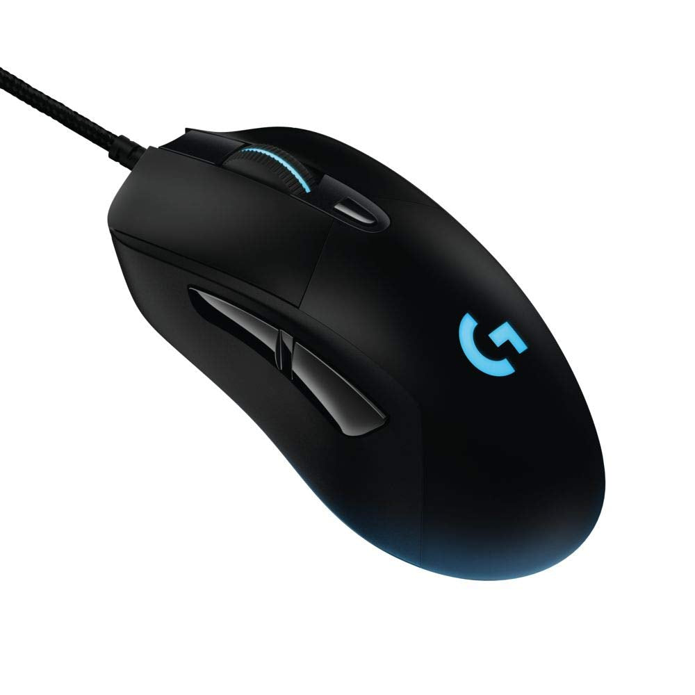 Logitech G403 Prodigy RGB Gaming Mouse - 16.8M Colors, 12,000 DPI, 6 Programmable Buttons, Black, Model 910-004796