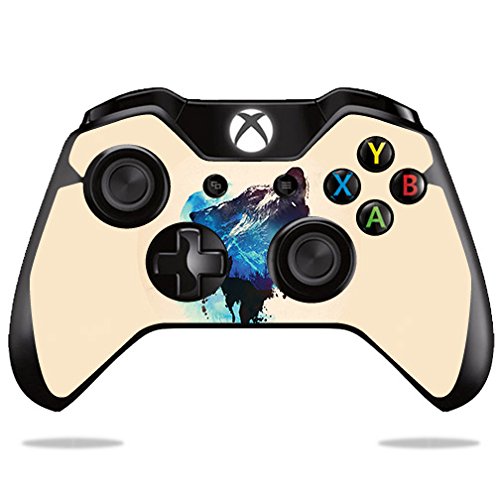 MIGHTY SKINS Xbox One/One S Controller Skin - Lone Wolf, Durable Vinyl Wrap, Easy to Apply, Unique Design, Made in USA
