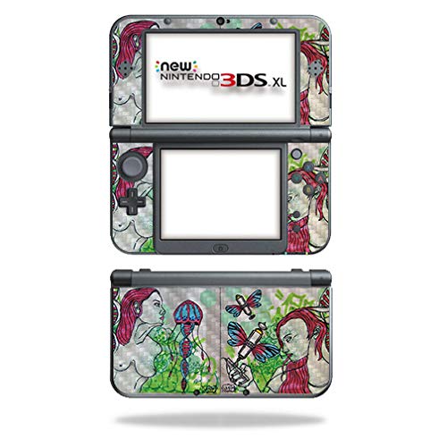 MightySkins Carbon Fiber Skin for Nintendo New 3DS XL (2015) - Modern Technology | Protective  Durable Textured Carbon Fiber Finish | Easy to Apply  Remove  and Change Styles | Made in The USA
