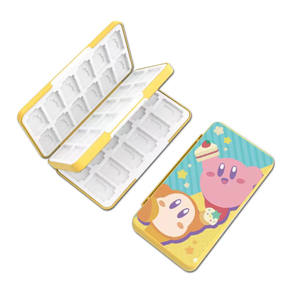 PERFECTSIGHT 48 Switch Game Card Case for Nintendo Switch OLED  Switch Lite  Cute 48 Game Holder refill unit Case for Game Cards and SD Cards  Kawaii Portable Compact Storage Case Box  KB WaddleDee