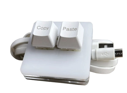 BTXETUEL One-Handed Mechanical Gaming Keyboard, Cherry Switch, RGB Backlit, Mini USB, 2*2*1 inch, White, Clavier OSU