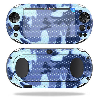 MIGHTY SKINS Skin for Sony PS Vita (Wi-Fi 2nd Gen) - Blue Camo Wrap Cover Sticker