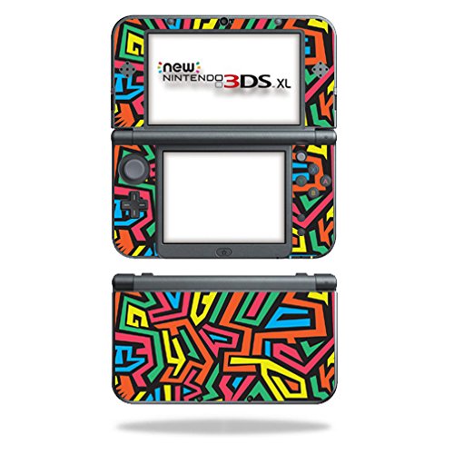 MIGHTY SKINS Nintendo 3DS XL Skin - Hyper Vinyl Decal Wrap, Durable & Easy to Apply, Model NI3DSXL2-Hyper, Made in USA