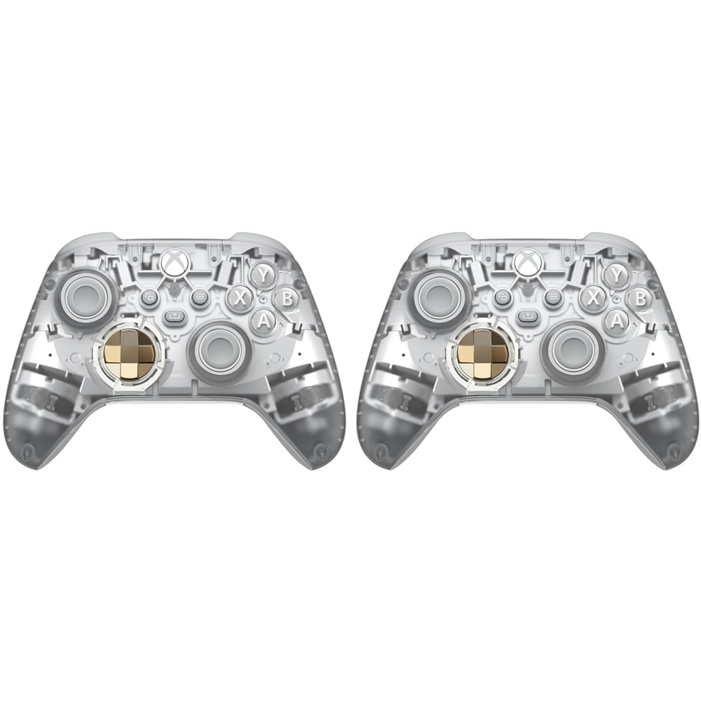 Microsoft QAU-00157 Xbox Wireless Gaming Dual Controller Bundle (Ghost Cipher Special Edition) for Xbox Series X|S  Xbox One  Windows PC  Android and iOS