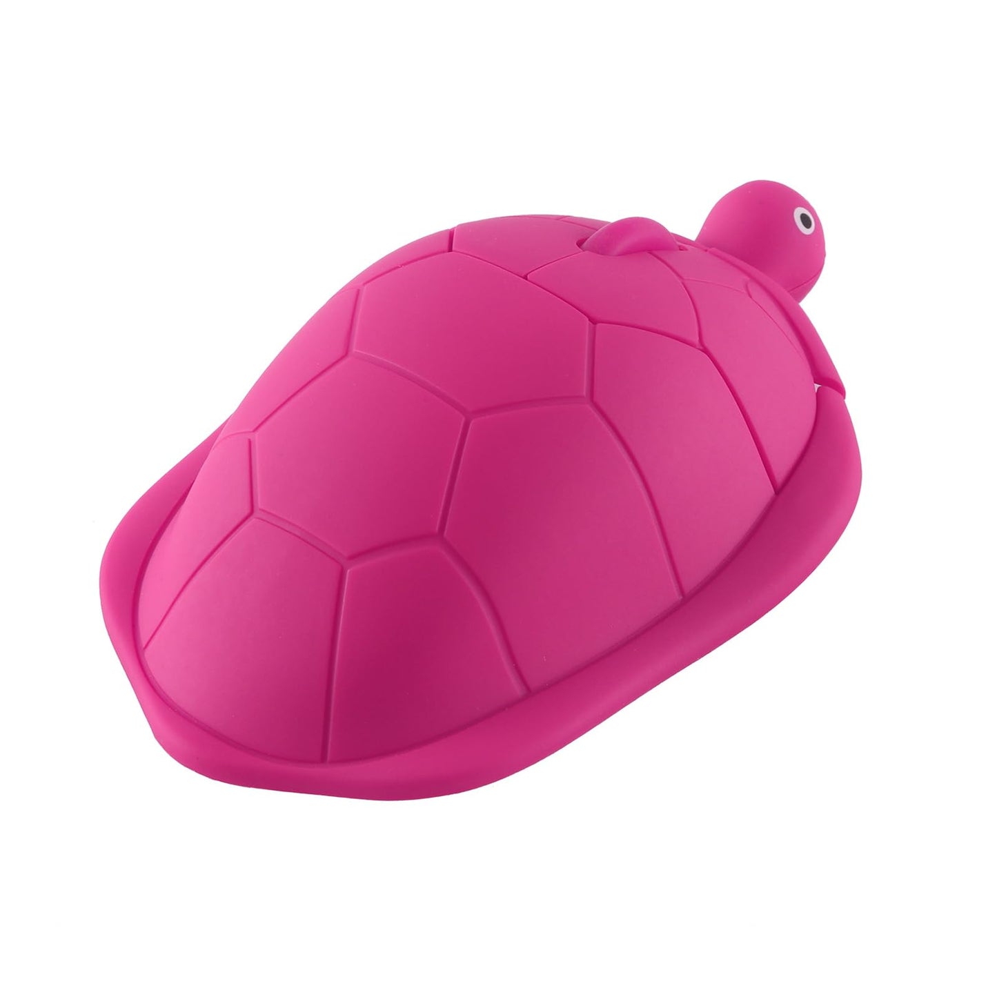elec Space Wireless Turtle-Shaped Mouse - 2.4G Optical, 3 Buttons, 12x7.7cm, Hot Pink