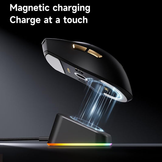 Hyekit K7 Ultra Wireless Gaming Mouse - 42K DPI, 59g, 8K Polling, 5 Programmable Buttons, Black