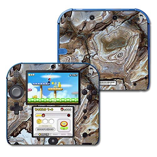 MIGHTY SKINS Nintendo 2DS Skin - Brown Marble Vinyl Decal Wrap, Durable & Easy to Apply, Model NI2DS-Brown Marble