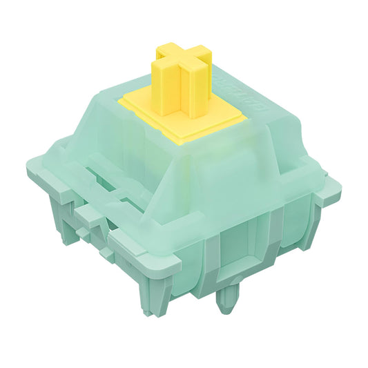 Mciepny Gateron Jade Yellow Pro Keyboard Switch 55gf 5-Pin Pre Lubed SMD Lamps Linear Key Switches for MX Mechanical Gaming Keyboard(Jade Yellow Pro 108Pcs)
