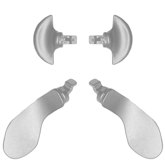 4 Pcs Metal Back Paddles for PS5 Edge Controller  Replacement Paddles for PS5 Edge Controller Rear Grip Parts Interchangeable Metal Rear Button for PS5 DualSense Edge Controller(Silver) [video game]