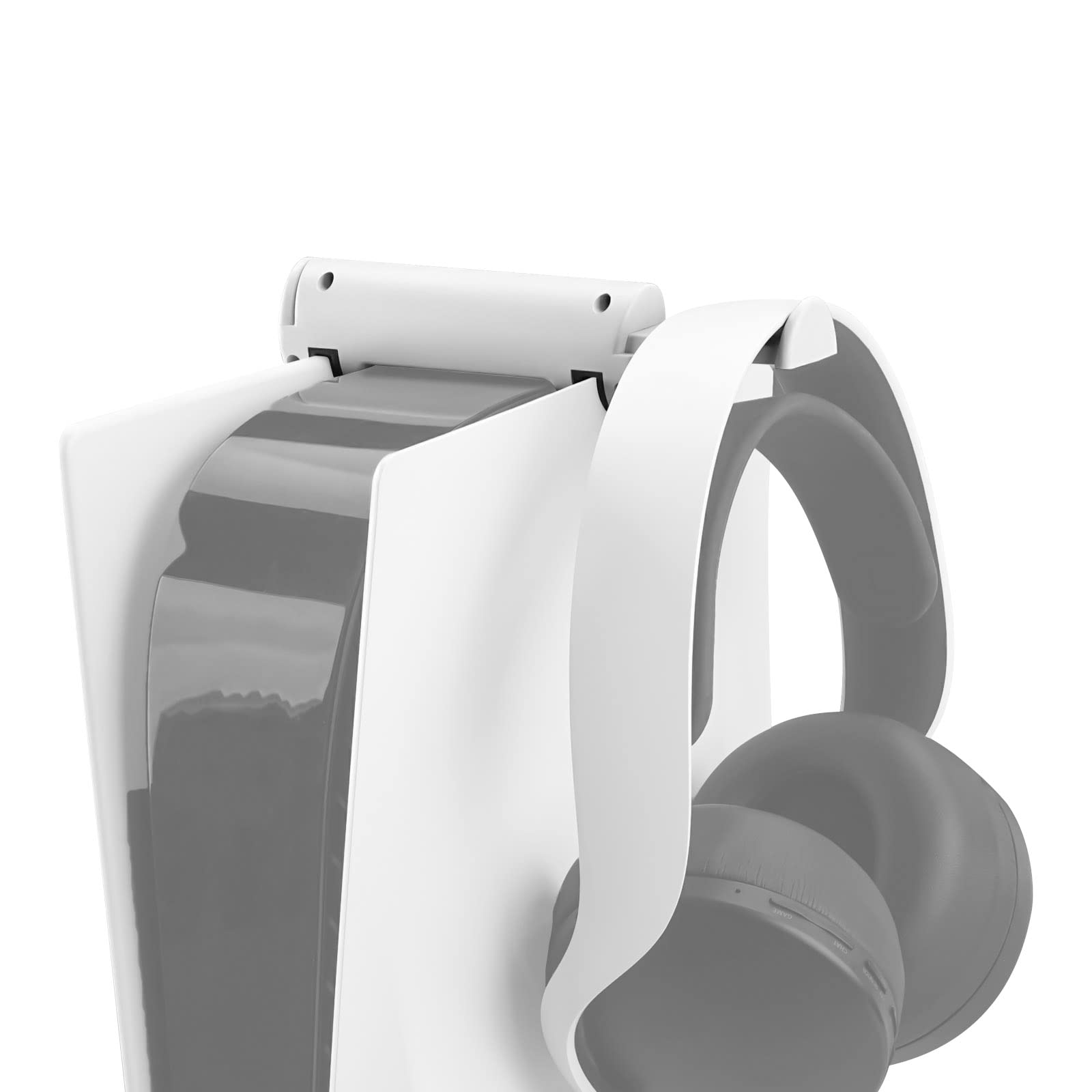 GEEKRIA Headset Double Stretch Holder Compatible with Sony PlayStation 5 Console, PS5 Headphone Hanger Stand with Supporting Bar
