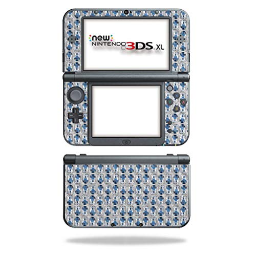 MightySkins Carbon Fiber Skin for Nintendo New 3DS XL (2015) - Galaxy Bots | Protective  Durable Textured Carbon Fiber Finish | Easy to Apply  Remove  and Change Styles | Made in The USA