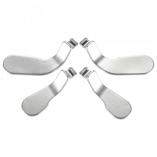eXtremeRate 4 pcs Metal Stainless Steel Paddles Hair control button Locks Replacement Parts Video Games Accessories Kits for Xbox One fine design  fine design Series 2  fine design 2 Core Controller