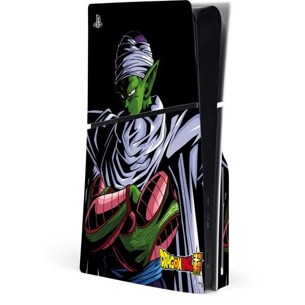 Skinit Decal Gaming Skin Compatible with PS5 Slim Disk Console - Officially Licensed Dragon Ball Super Piccolo Design