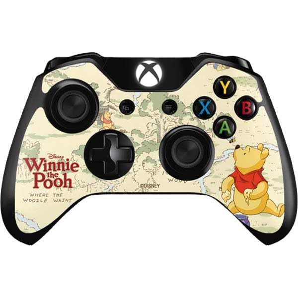 Skinit Decal Gaming Skin Compatible with Xbox One Controller - Officially Licensed Disney Winnie The Pooh Hundred Acre Wood Design