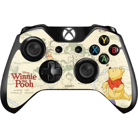 Skinit Decal Gaming Skin Compatible with Xbox One Controller - Officially Licensed Disney Winnie The Pooh Hundred Acre Wood Design
