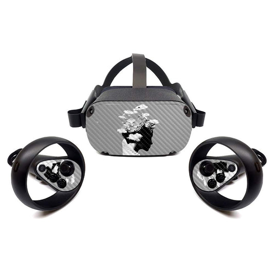 MightySkins Carbon Fiber Skin for Oculus Quest - Cloudy Day | Protective  Durable Textured Carbon Fiber Finish | Easy to Apply  Remove  and Change Styles | Made in The USA