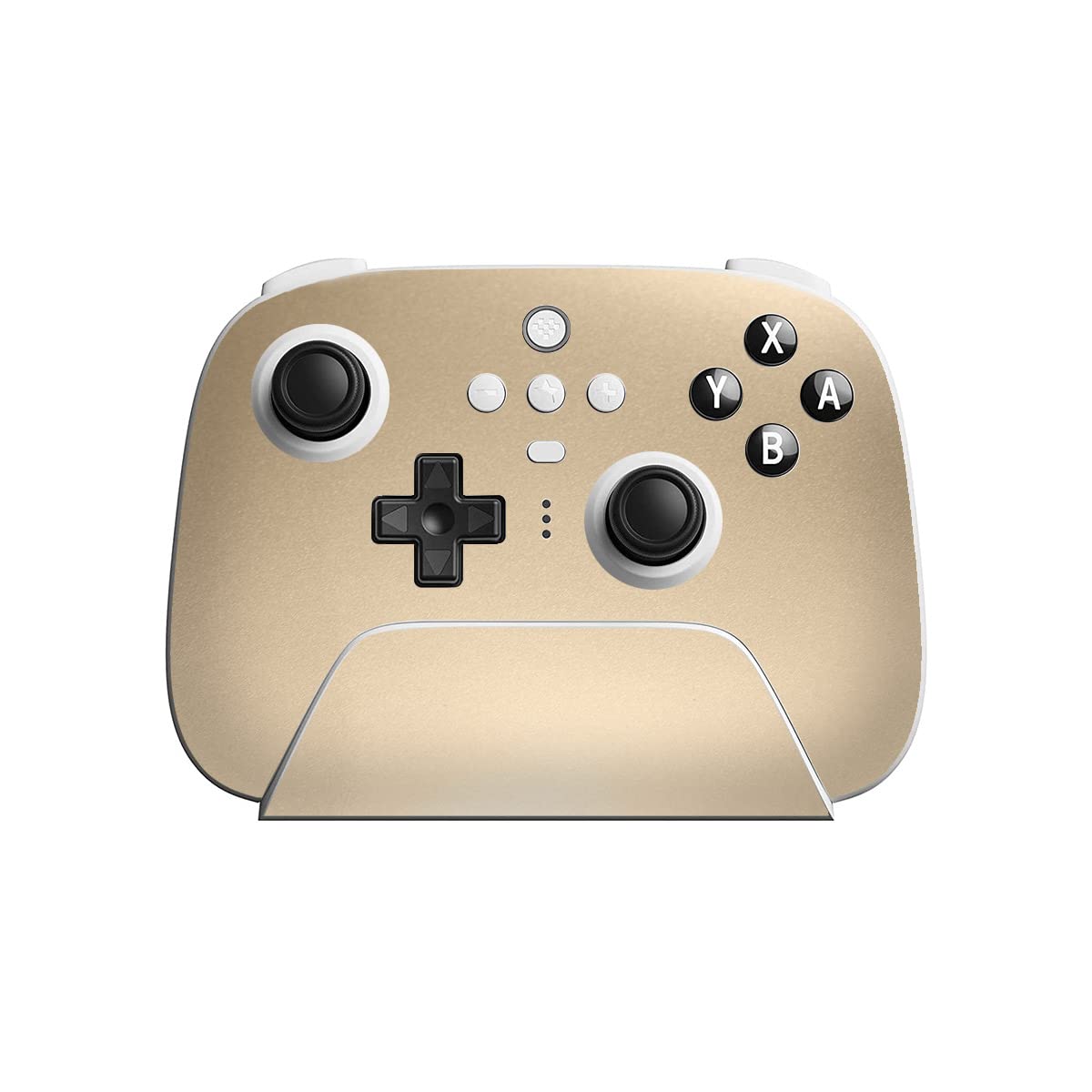SopiGuard Sticker Skin for 8Bitdo Ultimate Wireless Controller Front and Buttons (Gloss Champagne Gold)