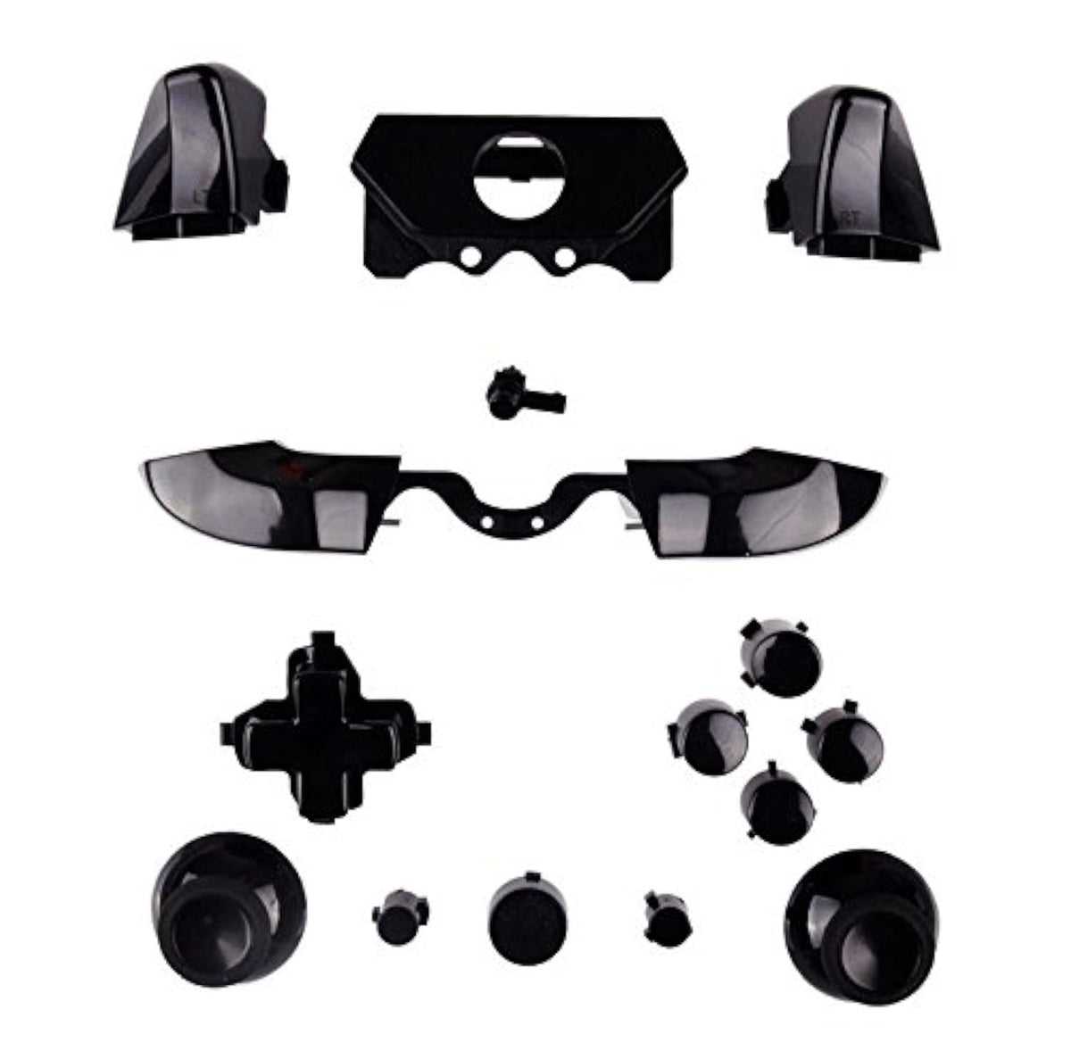 Bumpers control buttons Buttons DPad LB RB LT RT for Xbox One fine design Controller Black