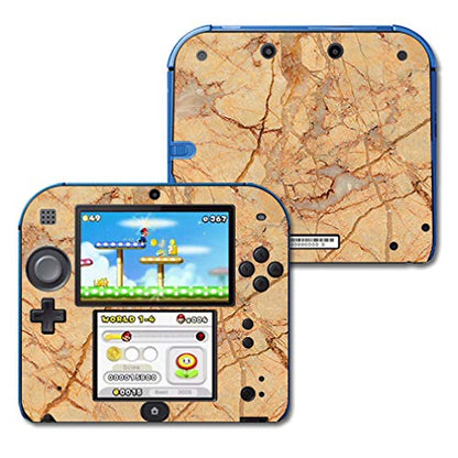 MIGHTY SKINS Nintendo 2DS Skin - Amber Marble Vinyl Decal Wrap, Durable & Easy to Apply, Model NI2DS-Amber Marble