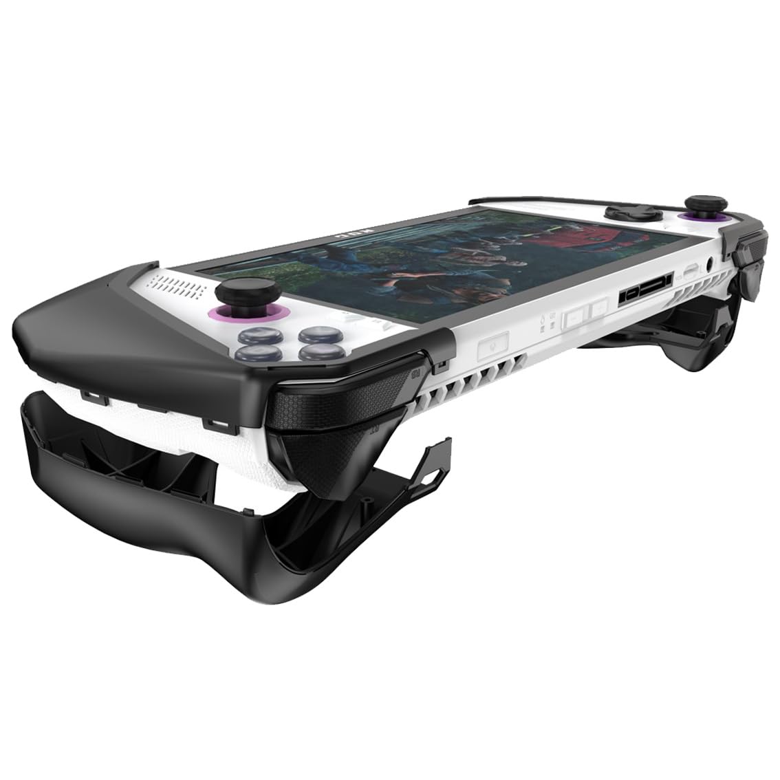 BreedGaming Ergo Comfort Grips Case for ASUS ROG Ally Z1 & Z1 Extreme - Black Protective Gripcase