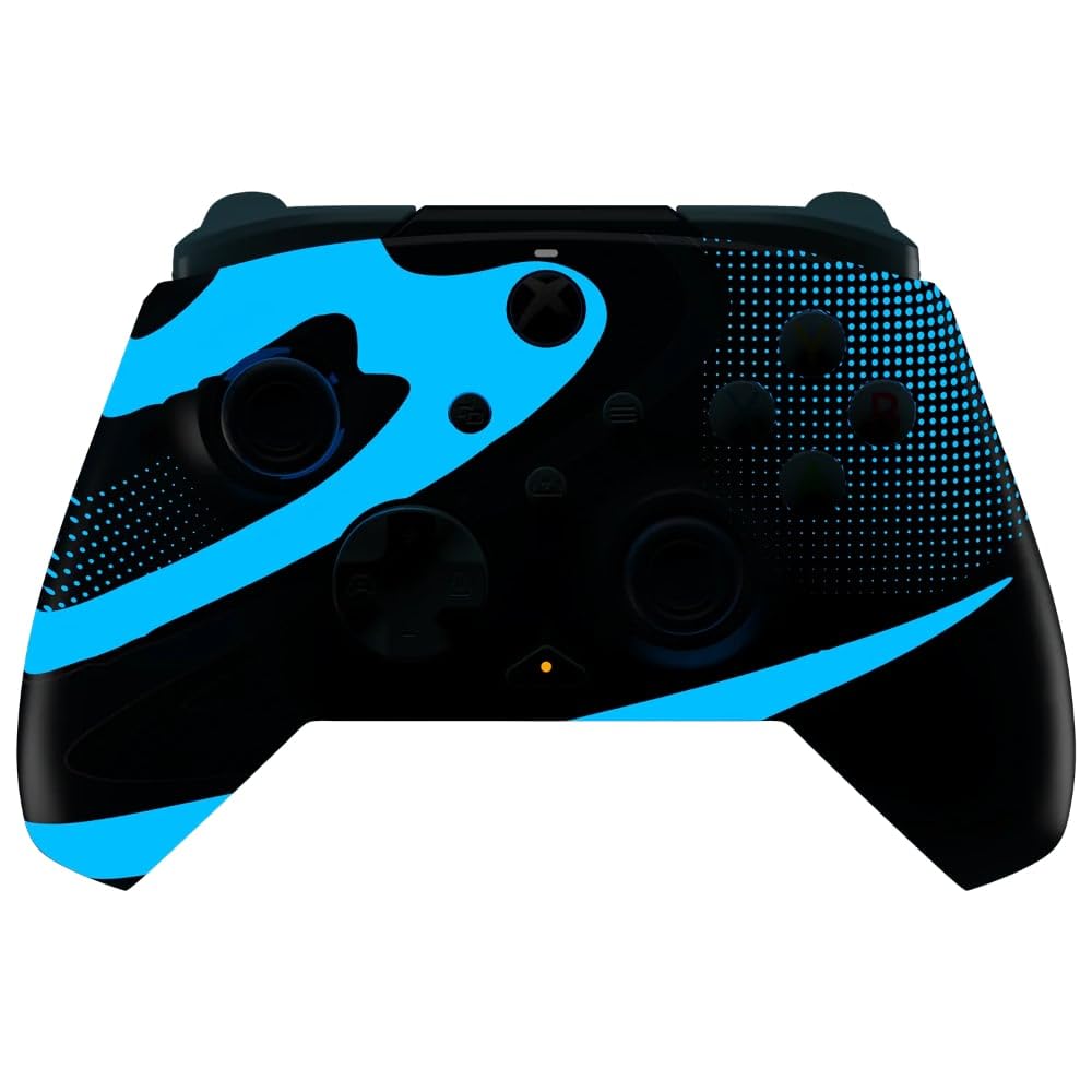 PDP Blue Tide Bundle Pack: Rematch Glow Wired Controller & AIRLITE Headset for Xbox Series X|S, Xbox One, & PC - Glow in the Dark