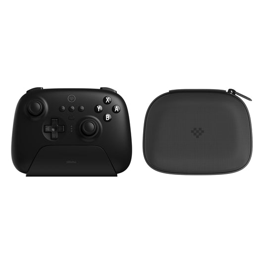 8Bitdo Ultimate Bluetooth Gamepad Controller with Dock & Travel Case, Wireless, Hall Sensor Joystick, Compatible with Switch & Steam Deck, Black