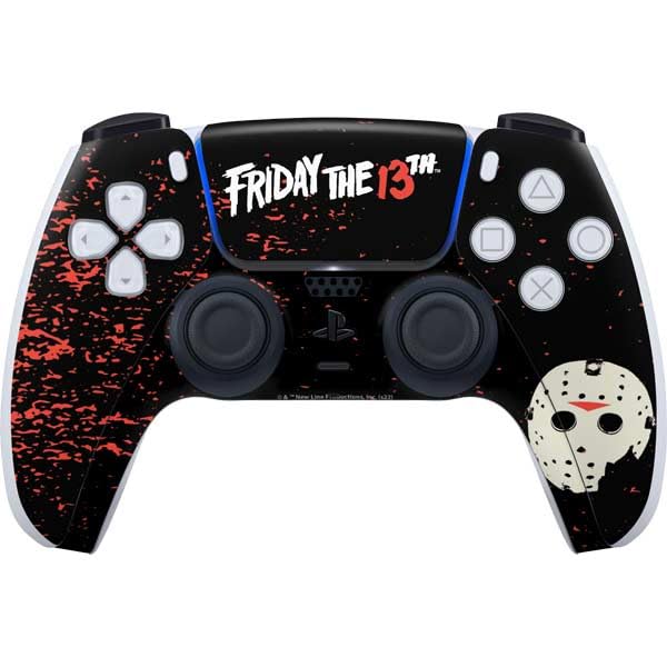 Skinit Decal Gaming Skin Compatible with PS5 Controller - Officially Licensed Warner Bros Friday The 13th Friday The 13th Design