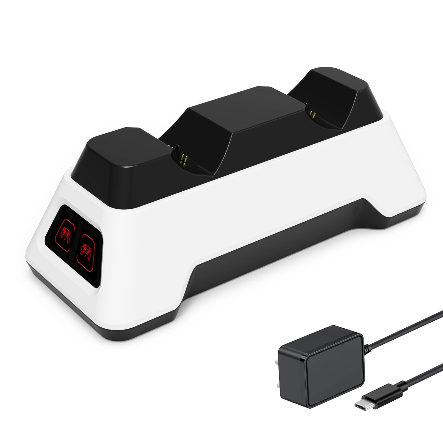Controller Charger Station for PS5 Dualsense Controllers - PS5 Controller Dock with LED Light - Upgrade Accessory with Fast Char