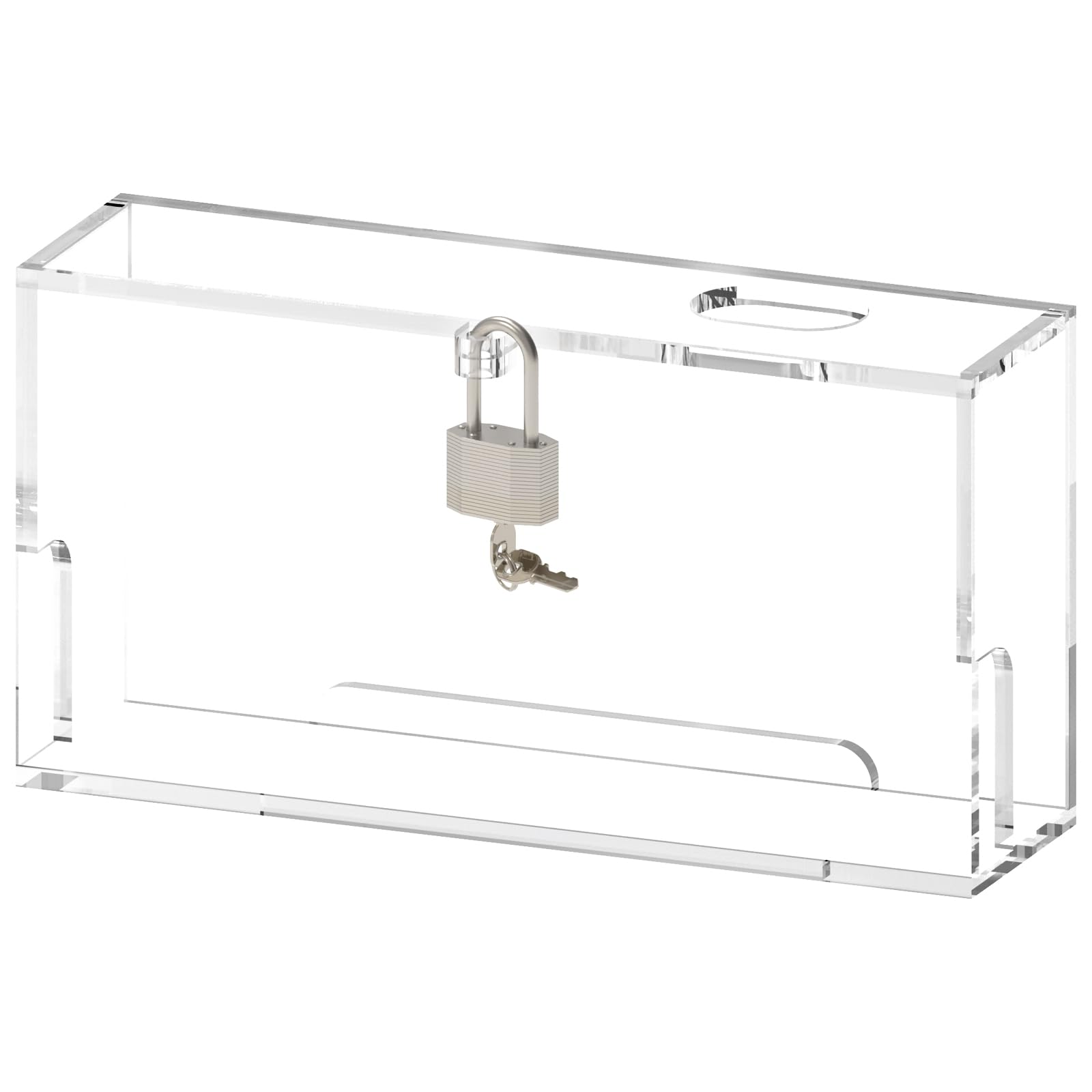 Geekria Console Dust Cover with Lock Compatible with Nintendo Switch/OLED Charging Dock  Clear Anti-Scratch Protective Display Case  Dustproof Secure Storage Box for Gaming Console