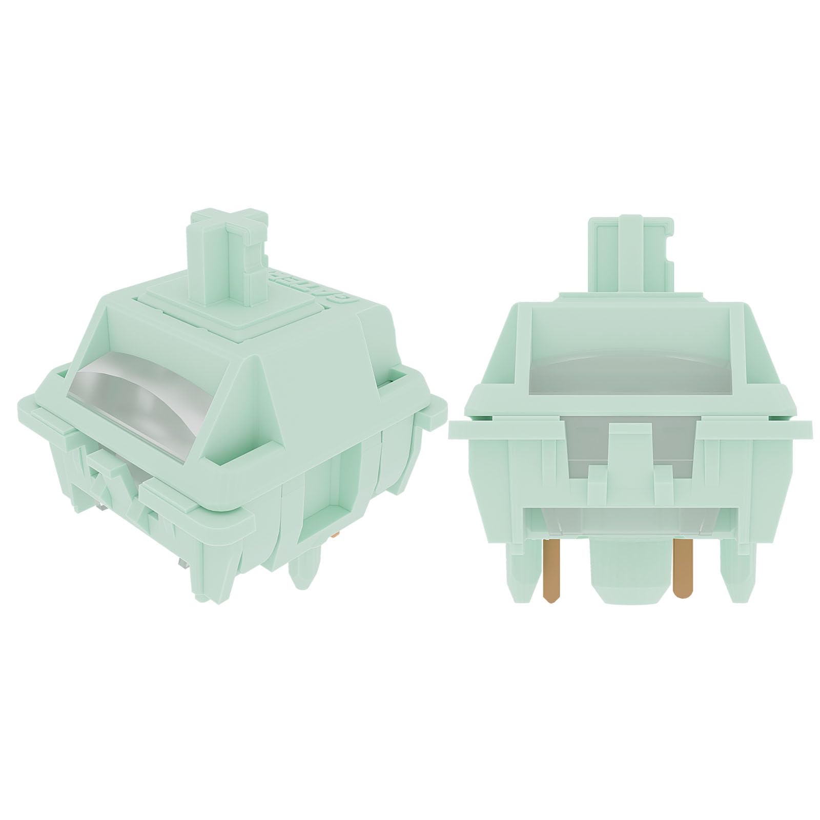 Mciepny Gateron Coral Linear Keyboard Switches, Pre-Lubed 5-Pin, 45gf, 10 Pcs for MX Mechanical Gaming Keyboard