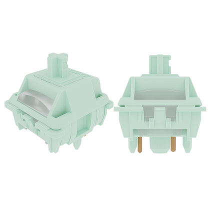 Mciepny Gateron Coral 5-Pin Linear Keyboard Switches, Pre-Lubed POM, 45gf, 45 Pcs, Ideal for MX Mechanical Gaming Keyboards