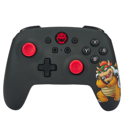 PowerA Wireless Controller for Nintendo Switch - King Bowser, Battery Powered, Navy, Officially Licensed