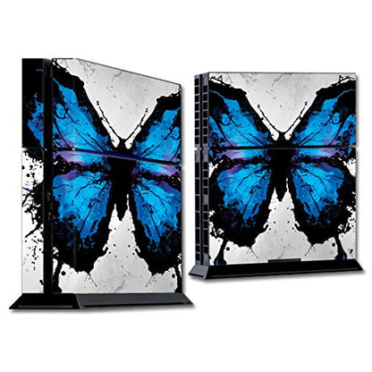 MIGHTY SKINS PS4 Console Skin - Butterfly Splash | Durable Vinyl Decal Wrap | Easy to Apply & Remove | Model SOPS4-Butterfly Splash