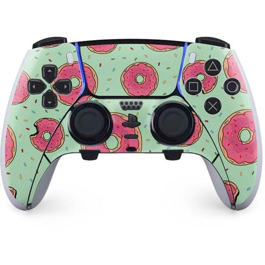 Skinit Decal Gaming Skin Compatible with PS5 DualSense Edge Pro Controller - Donuts Foodie Design