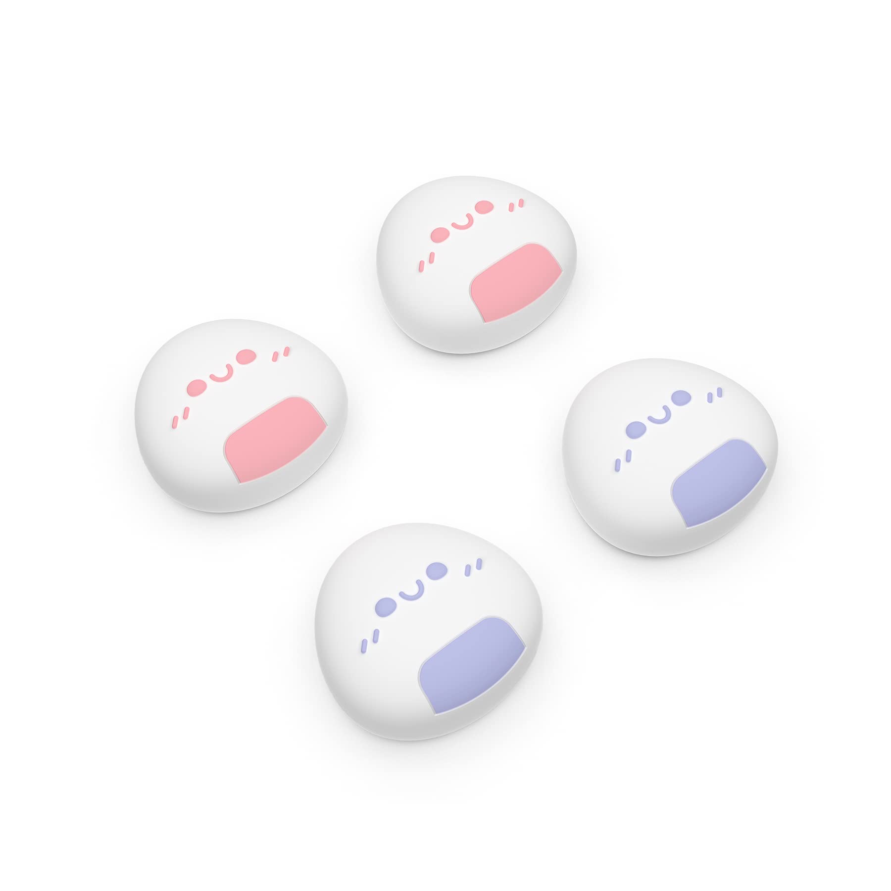 PlayVital Onigiri Joystick Caps for Nintendo Switch  Thumbstick Grips for Switch Lite  Analog Cover for OLED Joycon Thumb Grip Caps - Light Violet & Pink