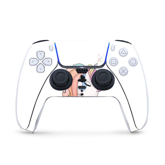 MightySkins Glossy Glitter Gaming Skin for PS5 / PlayStation 5 Controller - Unicorn Magic | Durable High-Gloss Glitter Finish | Easy to Apply and Change Style | Made in The USA