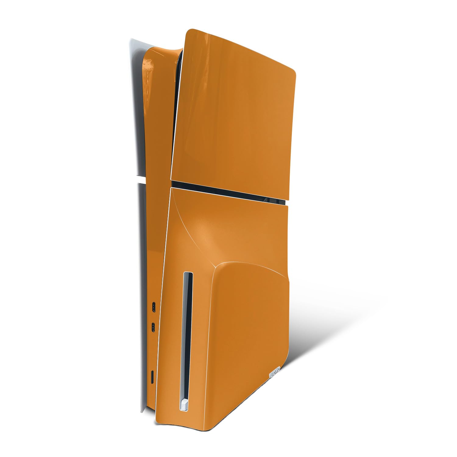 MightySkins Skin Compatible with PlayStation 5 Slim Disk Edition Console Only - Solid Orange | Protective  Durable  and Unique Vinyl Decal wrap Cover | Easy to Apply | Made in The USA