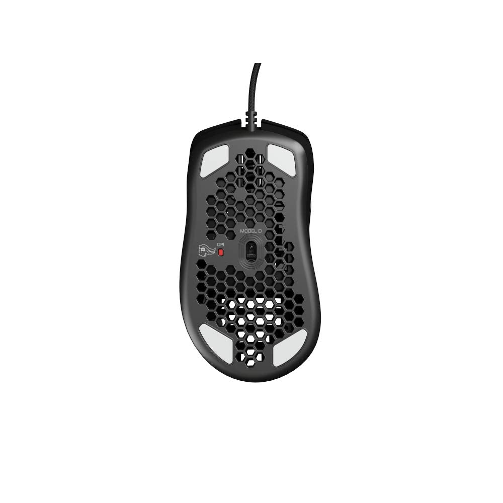 Glorious Gaming Model D Wired Mouse - 68g, RGB, Ergonomic, Pixart 3360, Omron Switches, Glossy Black