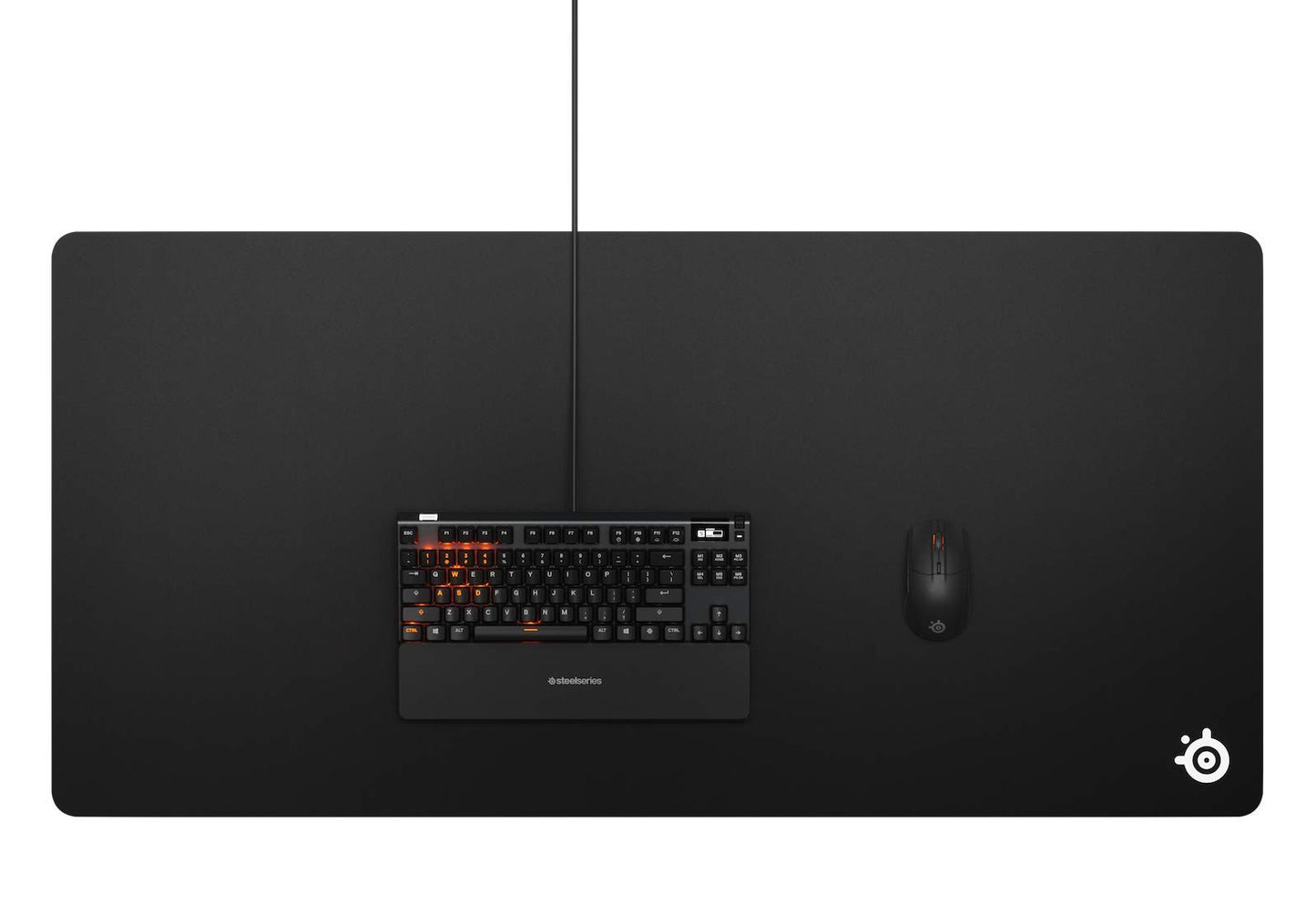 SteelSeries QcK Cloth Gaming Mouse Pad - 3XL, Black, XXL-3XL, Model 63843