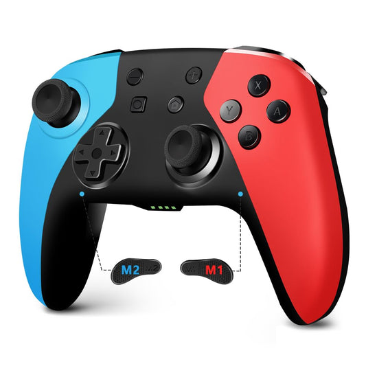 AceGamer Wireless Controller for Nintendo Switch/Switch 2/Lite/OLED - Red-Blue, Hall Effect Joystick, Turbo, Vibration, Programmable Buttons